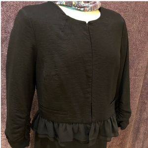 Elle Ruffled Dress Suit Jacket Size M
